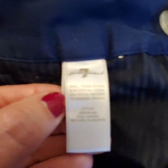 Navy blue 7 for all mankind skinny pants - Picture 3 of 8